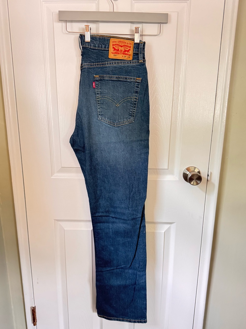 Levi’s Men's 514 Straight Blue Denim Jeans